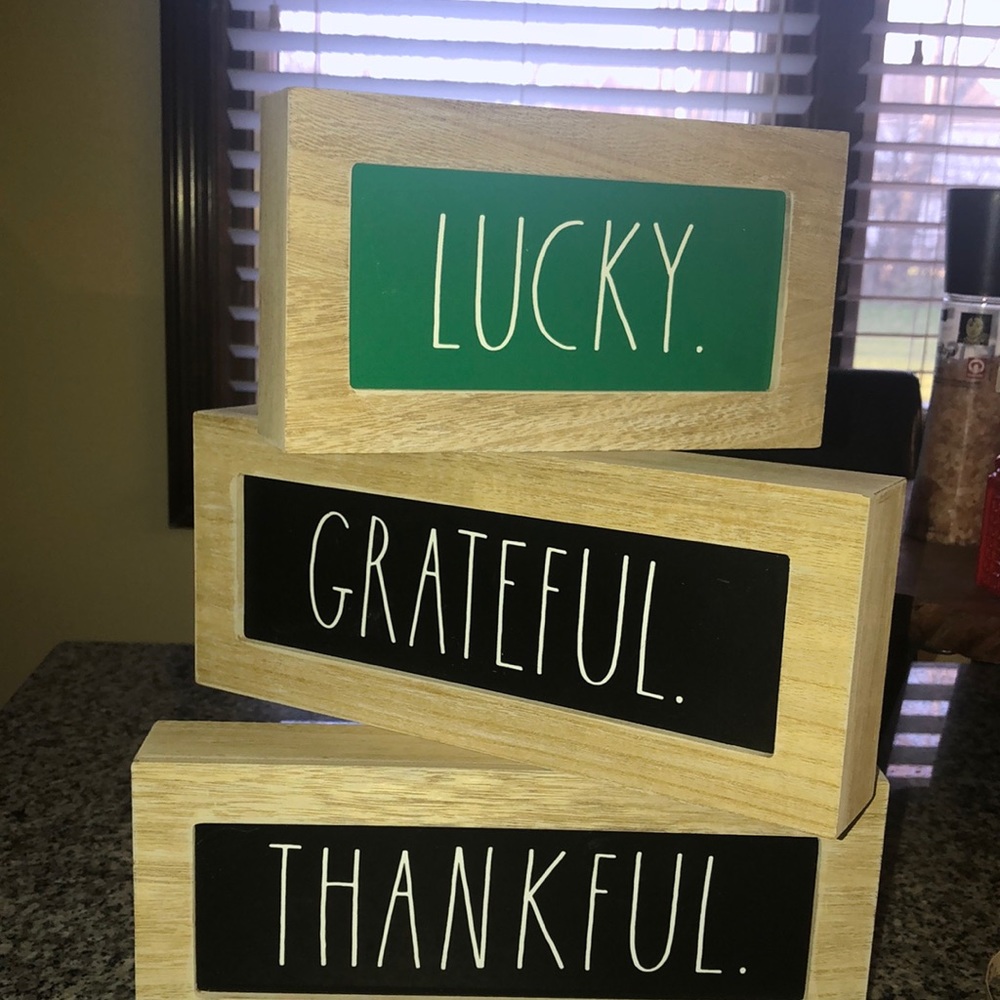 Rae Dunn wooden signs Lot of 3! Different sizes.